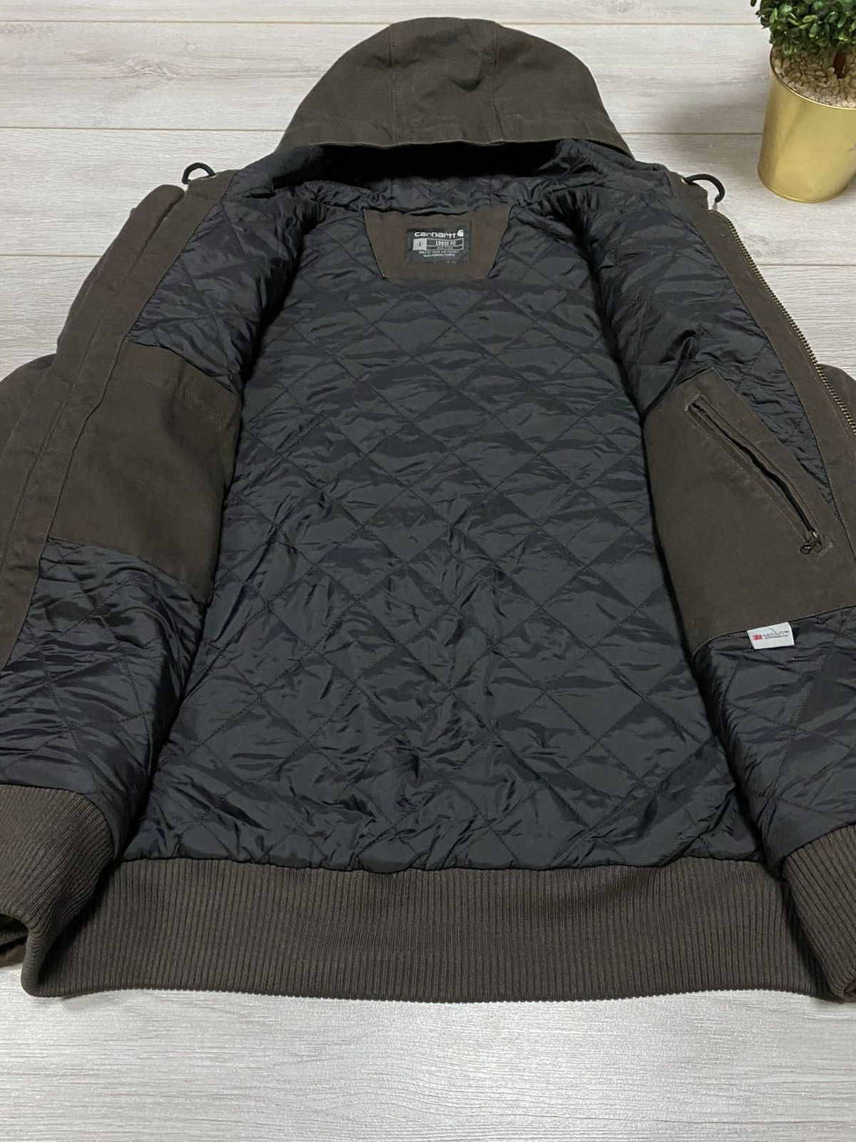 Carhartt Carhartt active jacket canvass zip hooded Size US L / EU 52-54 / 3 - 8 Thumbnail