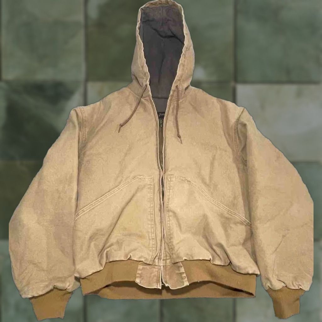 Walls VINTAGE Walls Zero Zone Jacket XL Tan Canvas Lined Coat Heavy Duty Workwear Size US XL / EU 56 / 4 - 1 Thumbnail