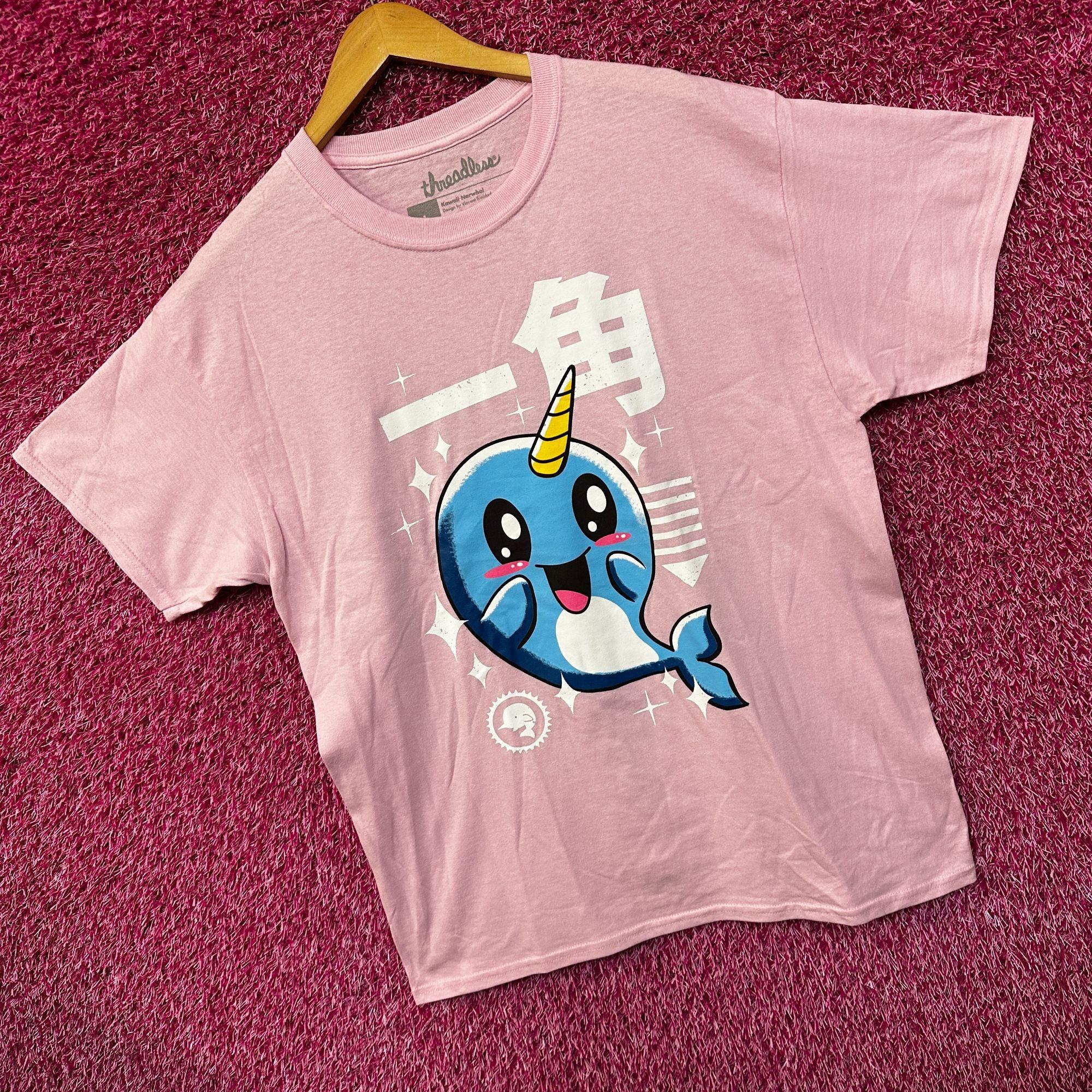 Threadless Kawaii Sparkling Narwahl Cute Anime Pop Art Threadless Tee L Size US L / EU 52-54 / 3 - 3 Thumbnail