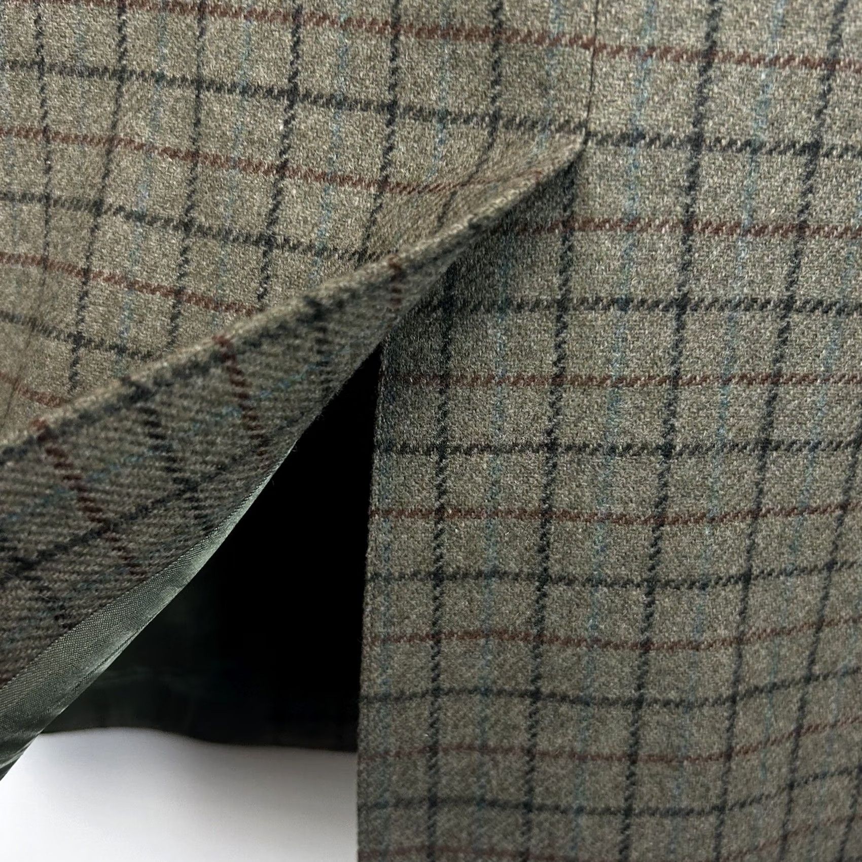 J.Crew J.CREW Blazer Plaid Wool 44R Men Green Notch Lapel 3-Button Single-Breasted Regular Front Coat Vintage? No Size 44R - 7 Thumbnail