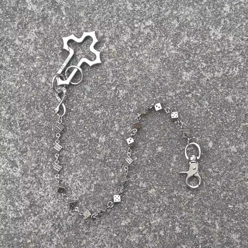 Jewelry Cross Dice Wallet Chain Size ONE SIZE - 4 Thumbnail