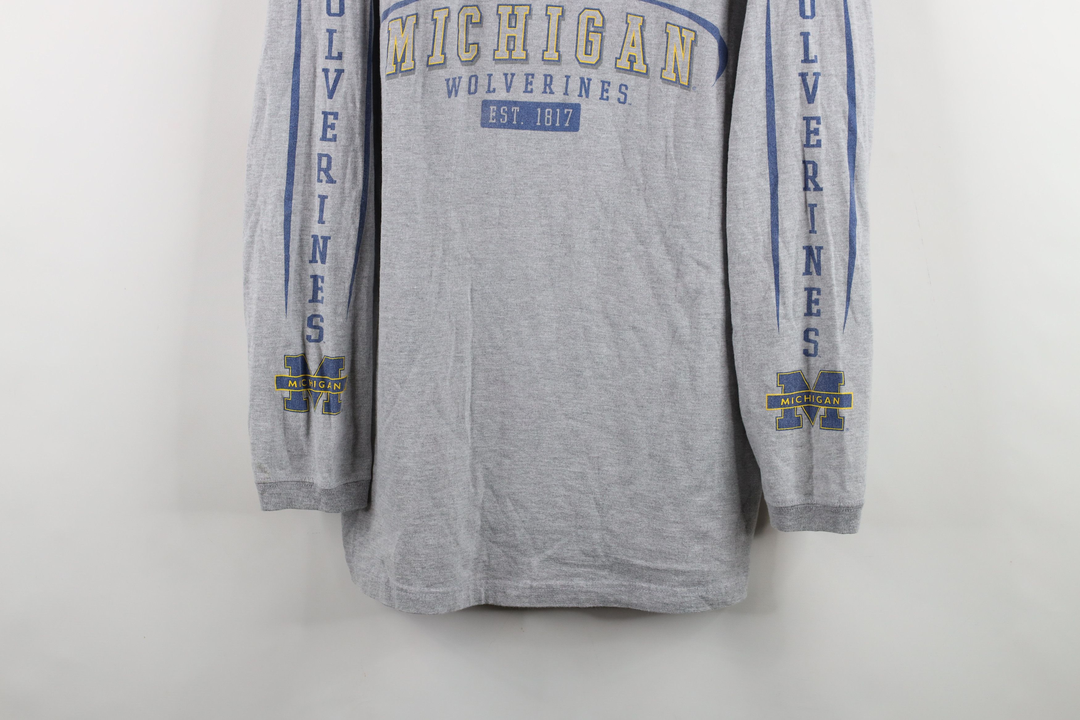 Vintage Vintage 90s Spell University of Michigan Long Sleeve T-Shirt Size US L / EU 52-54 / 3 - 3 Thumbnail