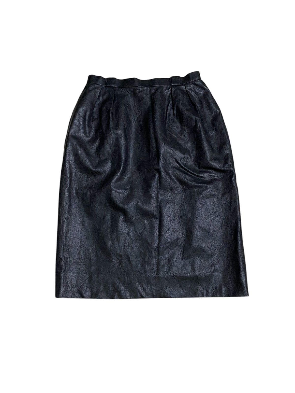 Christian Dior Monsieur × Dior × Vintage Vintage Christian Dior Leather Skirt Size 27" / US 4 / IT 40 - 1 Thumbnail