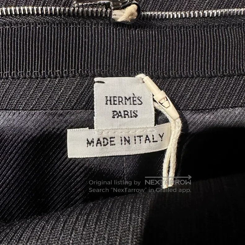Hermes Hermes Leather strap decoration half skirt Size 26" / US 2 / IT 38 - 3 Thumbnail