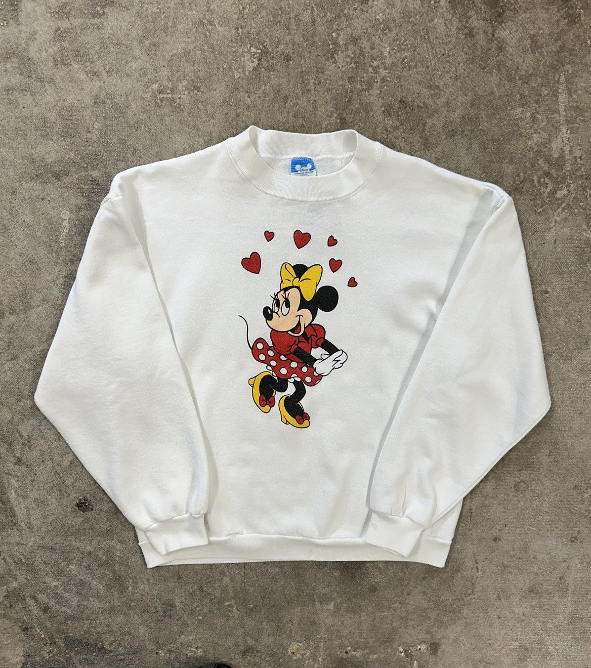 Disney Vintage 80s Disney Minnie Mouse Cartoon Sweatshirt Size L / US 10 / IT 46 - 1 Thumbnail