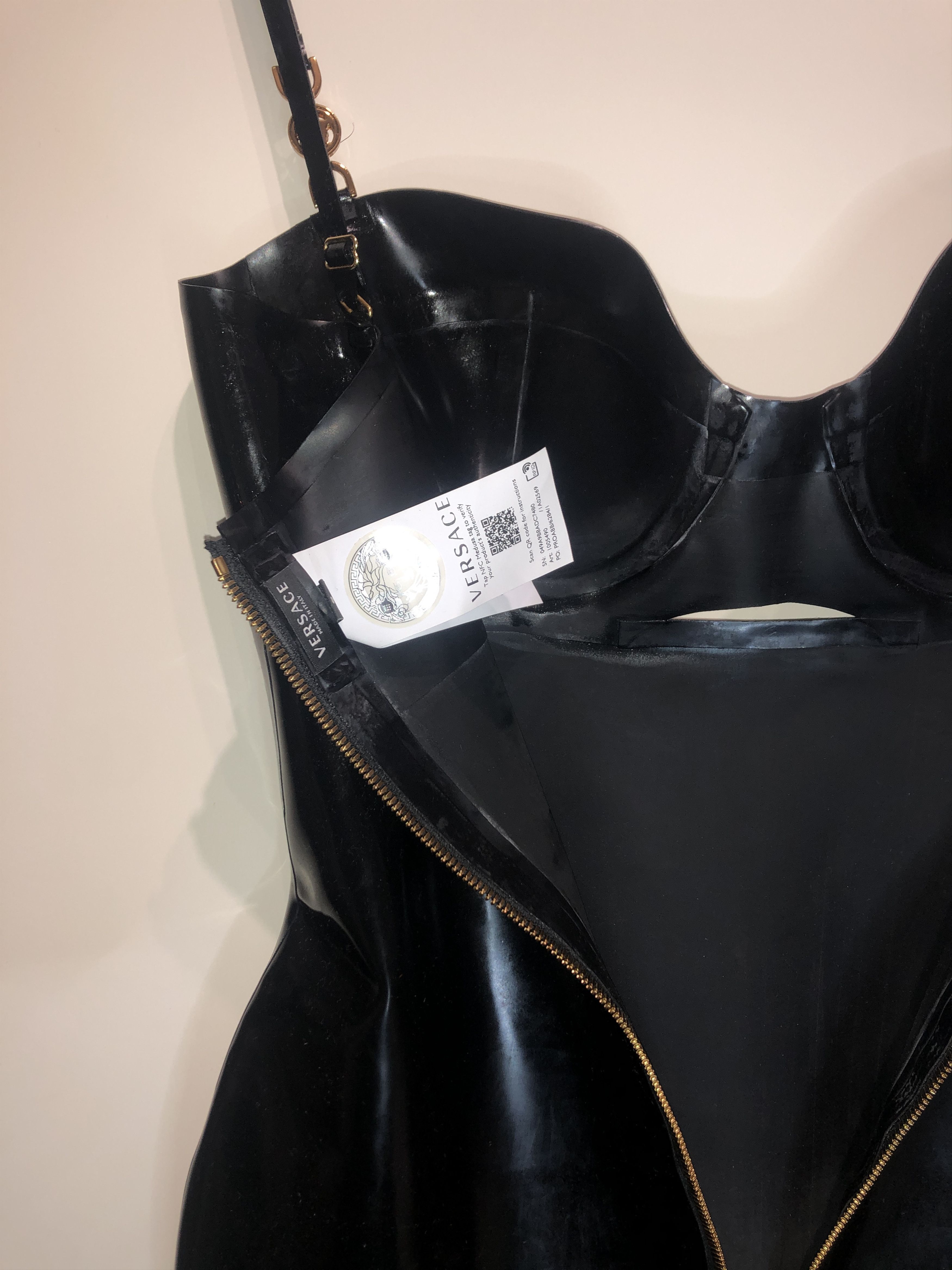 Versace VERSACE Black Latex Dress Size 40 ita Size S / US 4 / IT 40 - 9 Thumbnail
