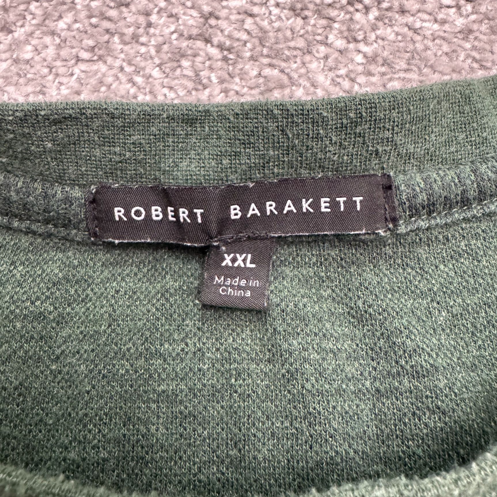 Vintage Robert Barakett Cavendish Waffle Knit Thermal Pullover Sweater Mens 2XL Green Knit Style Pullover Casual Smart Casual Classic | Men | Regular Fit Size US XXL / EU 58 / 5 - 5 Thumbnail