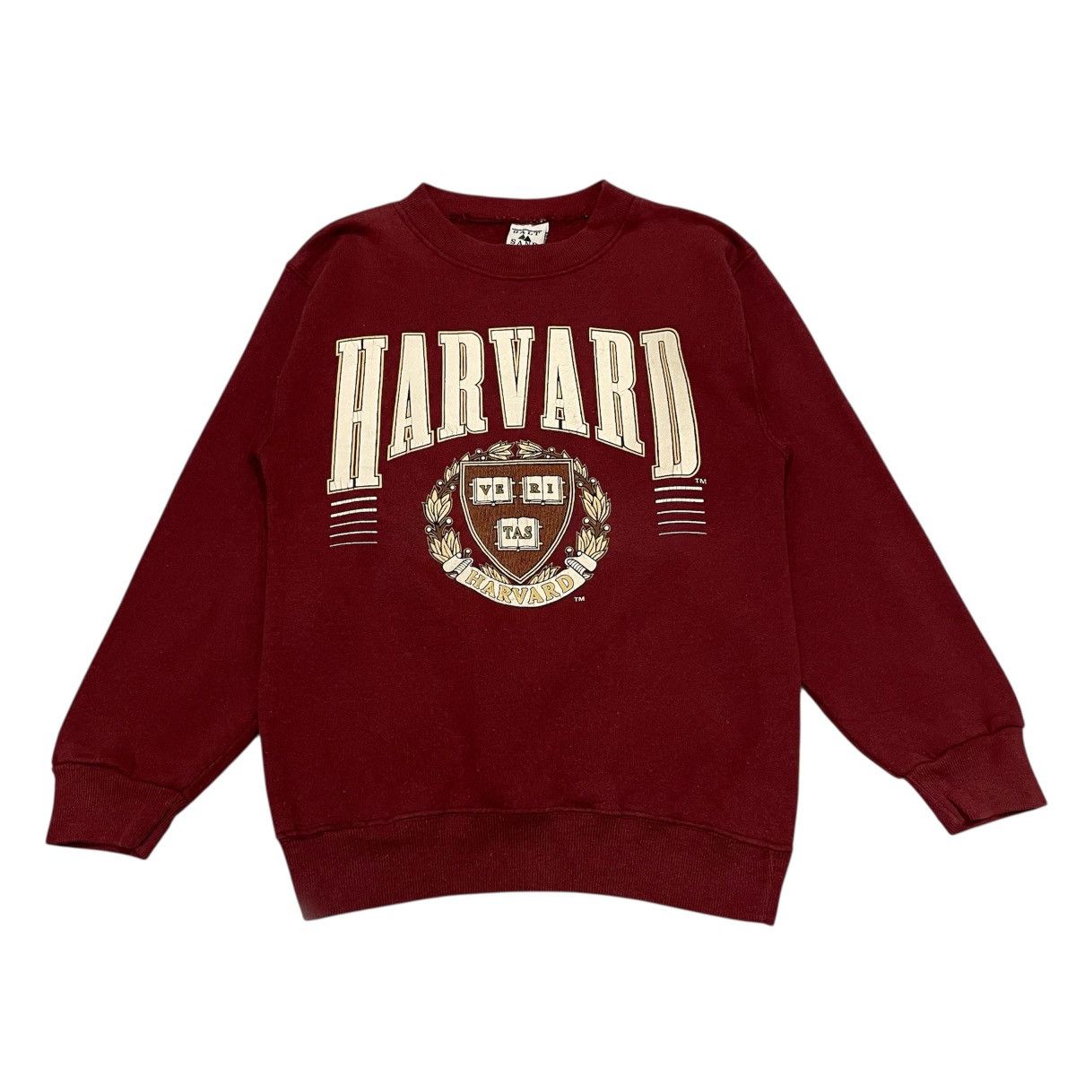 Vintage Vintage 90s Harvard University Sweatshirt Maroon Crewneck Size US S / EU 44-46 / 1 - 1 Thumbnail
