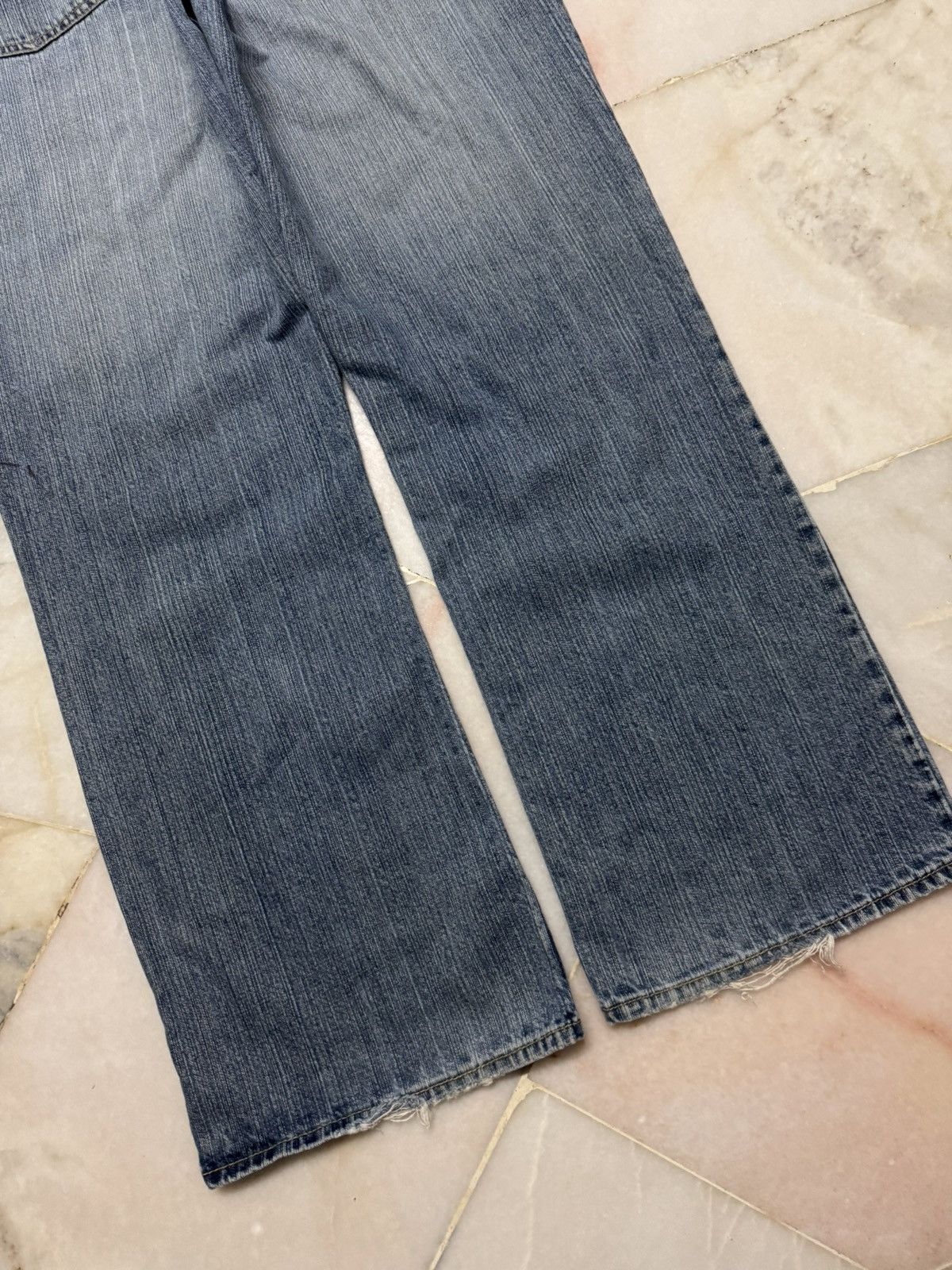 U.S. Polo Assn. ⚡️FLARED⚡️VINTAGE 90s U.S.POLO ASSN STONED WASHED BOOTCUT Size US 35 - 18 Thumbnail