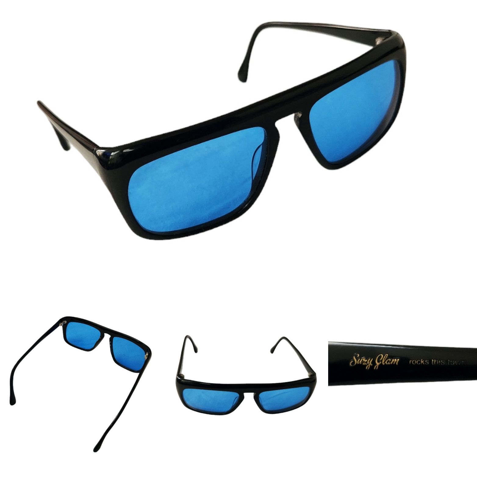 image of Rocks The Town By Susanne Klemm For Suzy Glam Sunglasses in Black, Men's