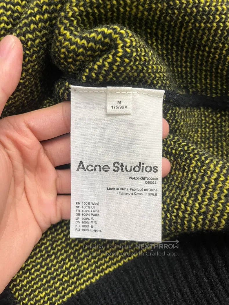 Acne Studios Acne Studios Emoticon Round Neck Knitted Crew-neck Woolen Size US M / EU 48-50 / 2 - 4 Thumbnail