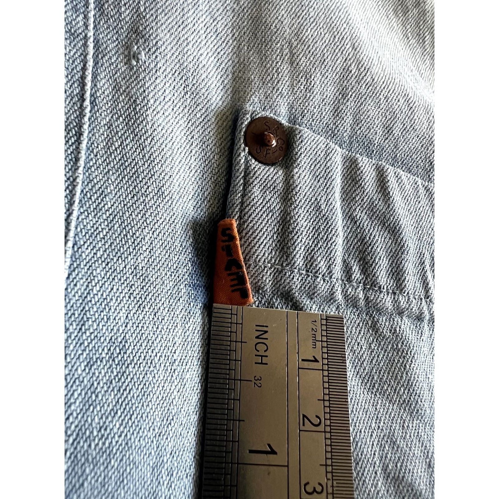 Levi's Levi's LVC Robert Geller Shirt M Orange Tab BIG E Retro Riveted Made USA 70s Size US M / EU 48-50 / 2 - 6 Thumbnail