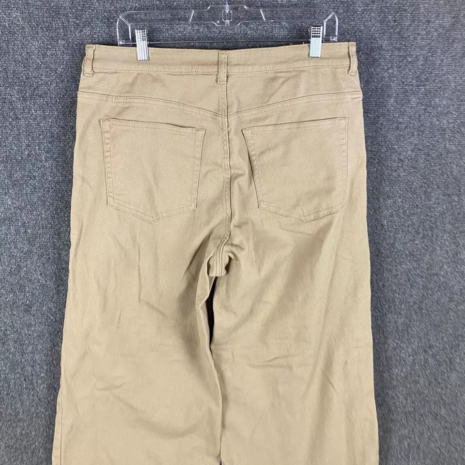 H&M H&M Jeans Women's Size 16 Wide Leg Denim Beige Distressed Size 38" / US 16 / IT 52 - 8 Thumbnail