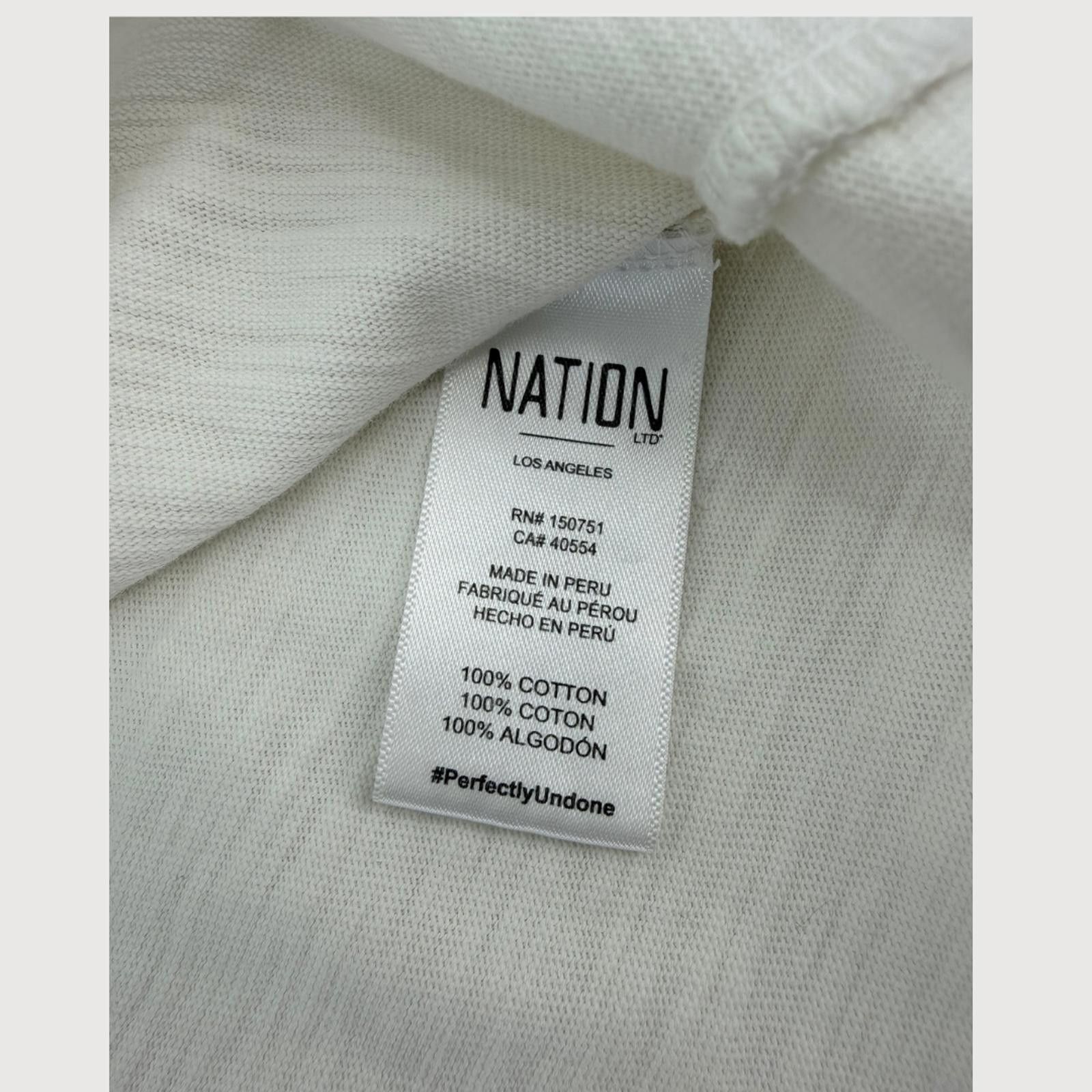 Other Nation LTD Saffi Tank Raw Edge Cotton Ivory S Size S / US 4 / IT 40 - 5 Thumbnail