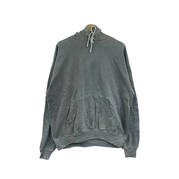 Vtg 90’ HANES ACTIVEWEAR Grey Minimalist Hoodie Pullover