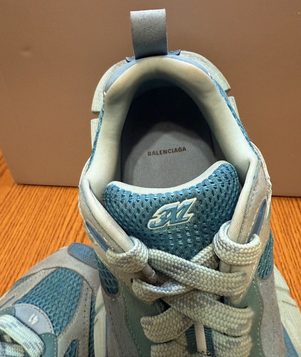 Balenciaga Balenciaga 3XL Worn Out Sneaker (Blue) Size US 8 / EU 41 - 8 Thumbnail