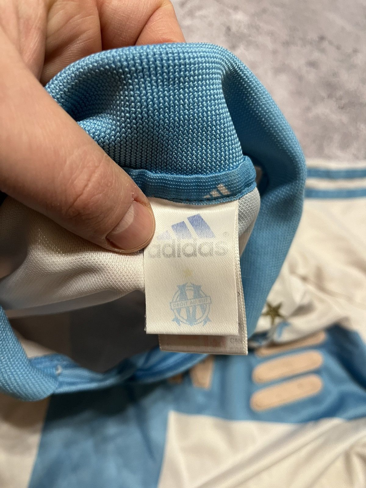 Adidas Adidas Olympique de Marseille 2000/2001 soccer jersey Size US XL / EU 56 / 4 - 10 Thumbnail