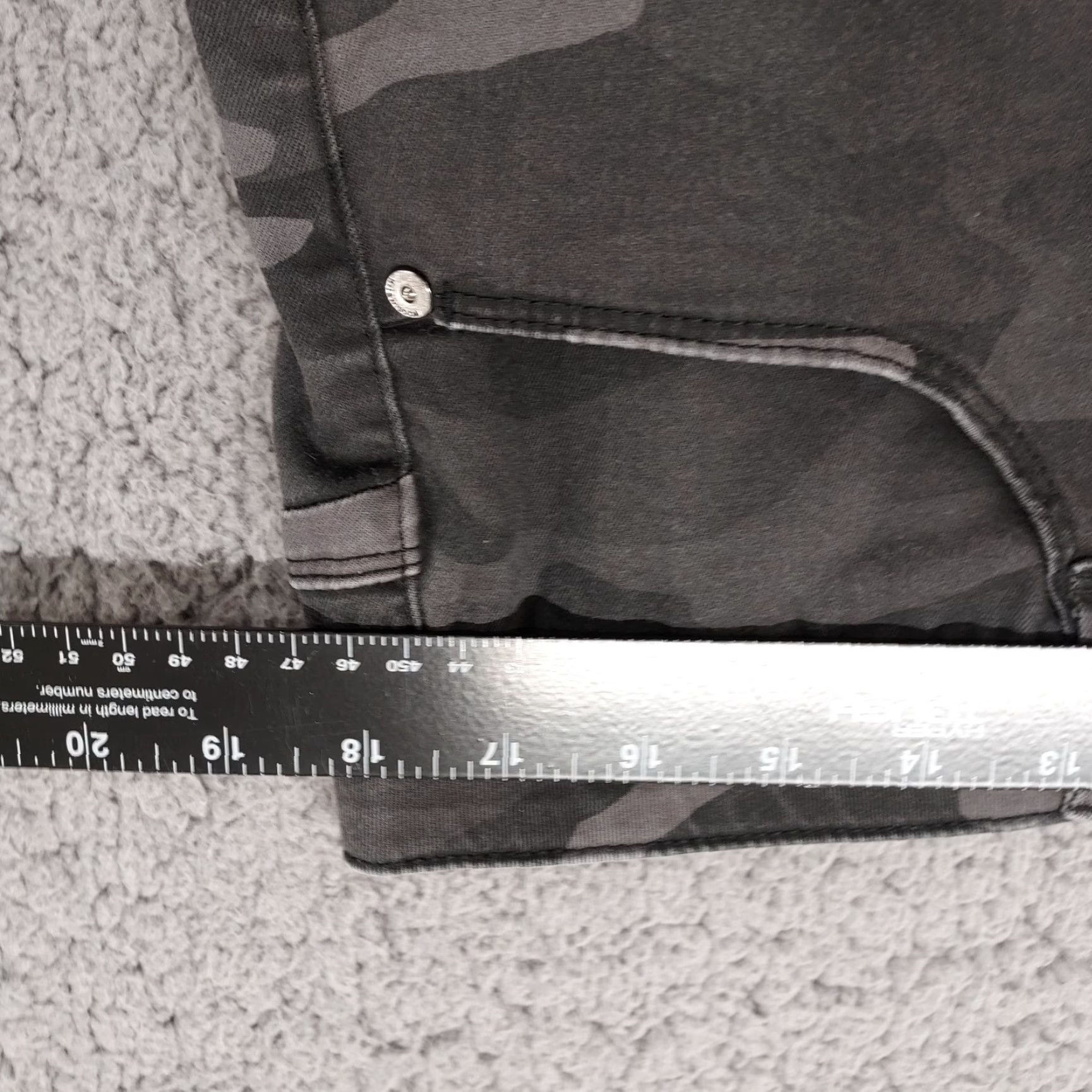 Vintage Wit & Wisdom Pants Jegging Gray Camouflage Denim 16 Womens Skinny Regular Jeans 90s Theme Casual Workwear Size 38" / US 16 / IT 52 - 6 Thumbnail