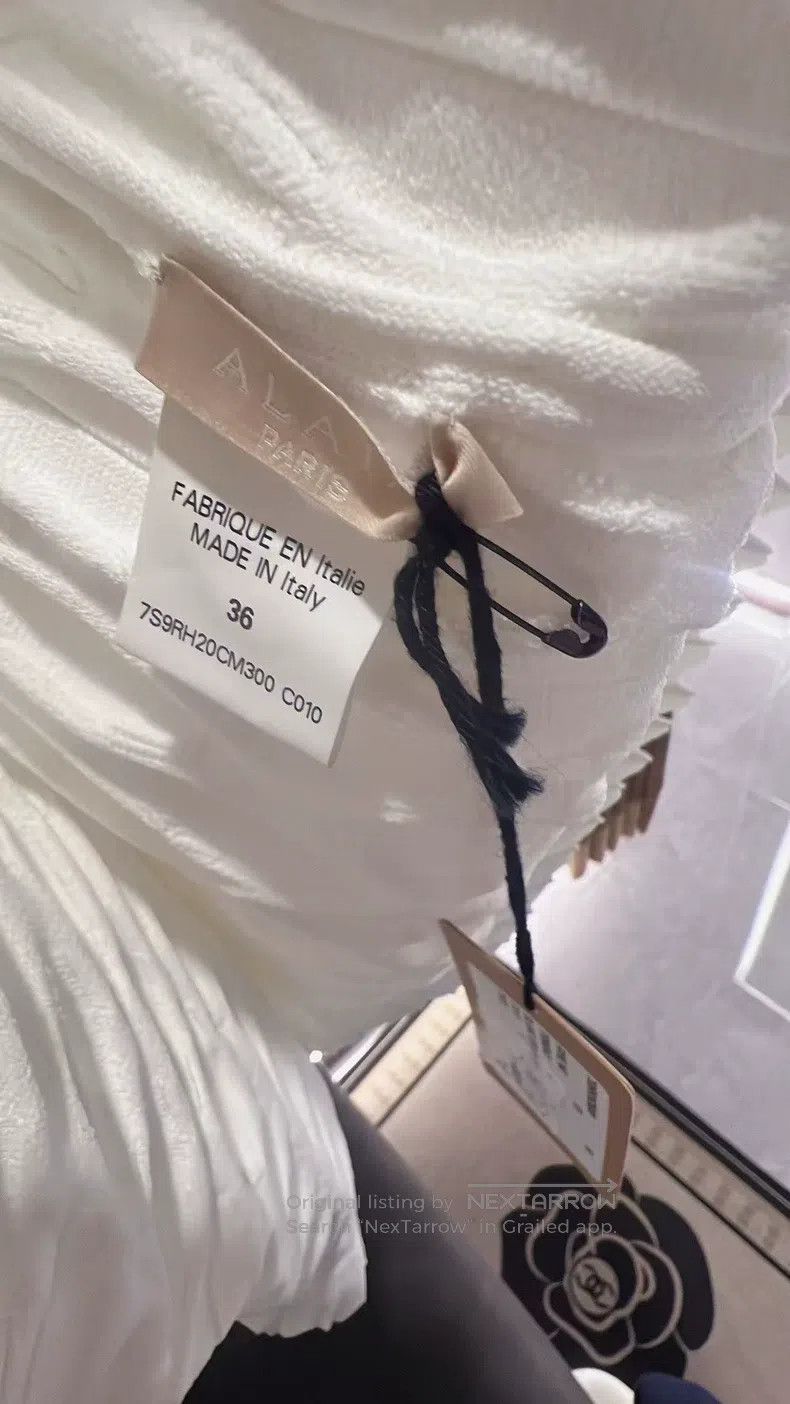 Alaia Alaia White Dress Size XS / US 0-2 / IT 36-38 - 7 Thumbnail