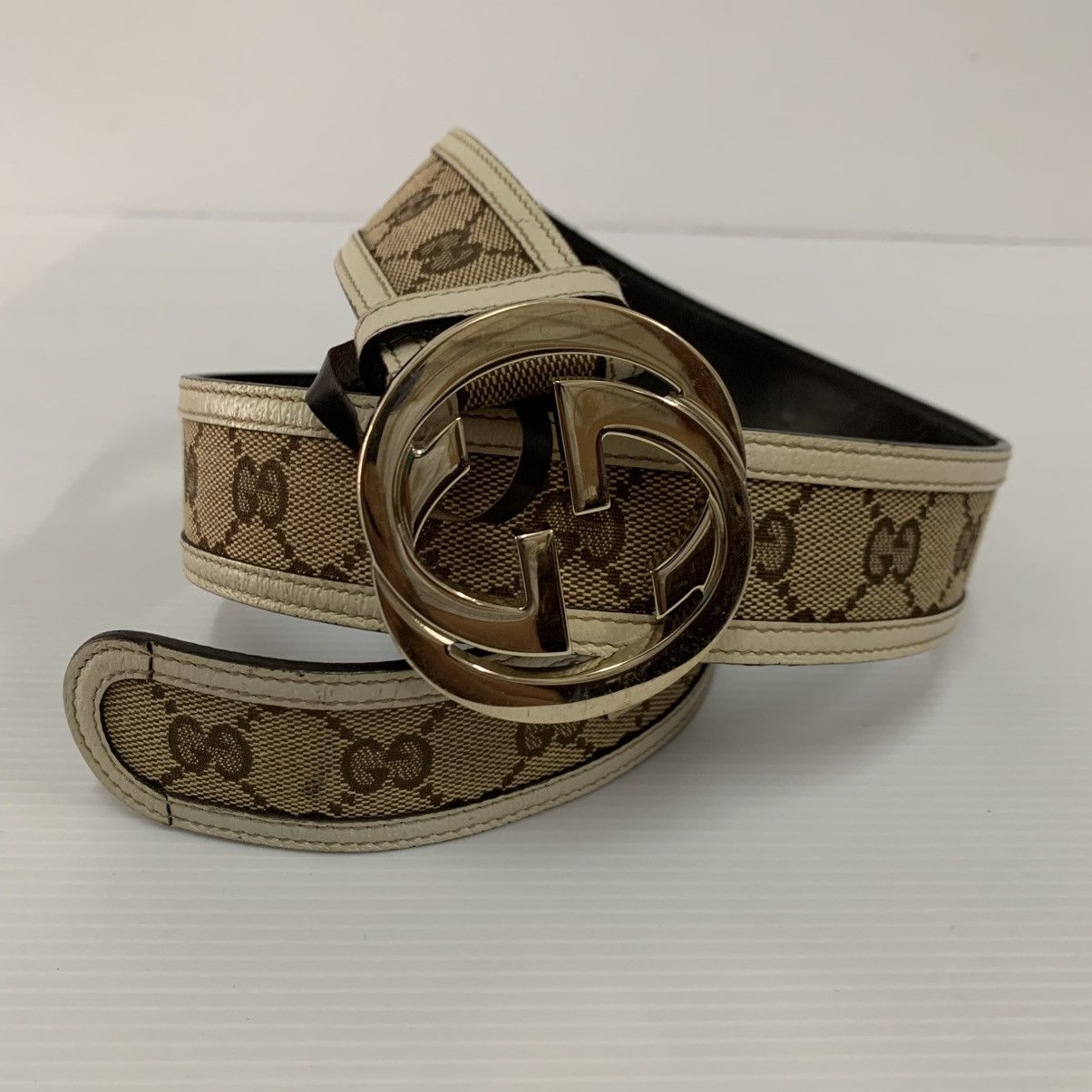 Gucci Gucci Monogram Belt Size 34 - 4 Thumbnail