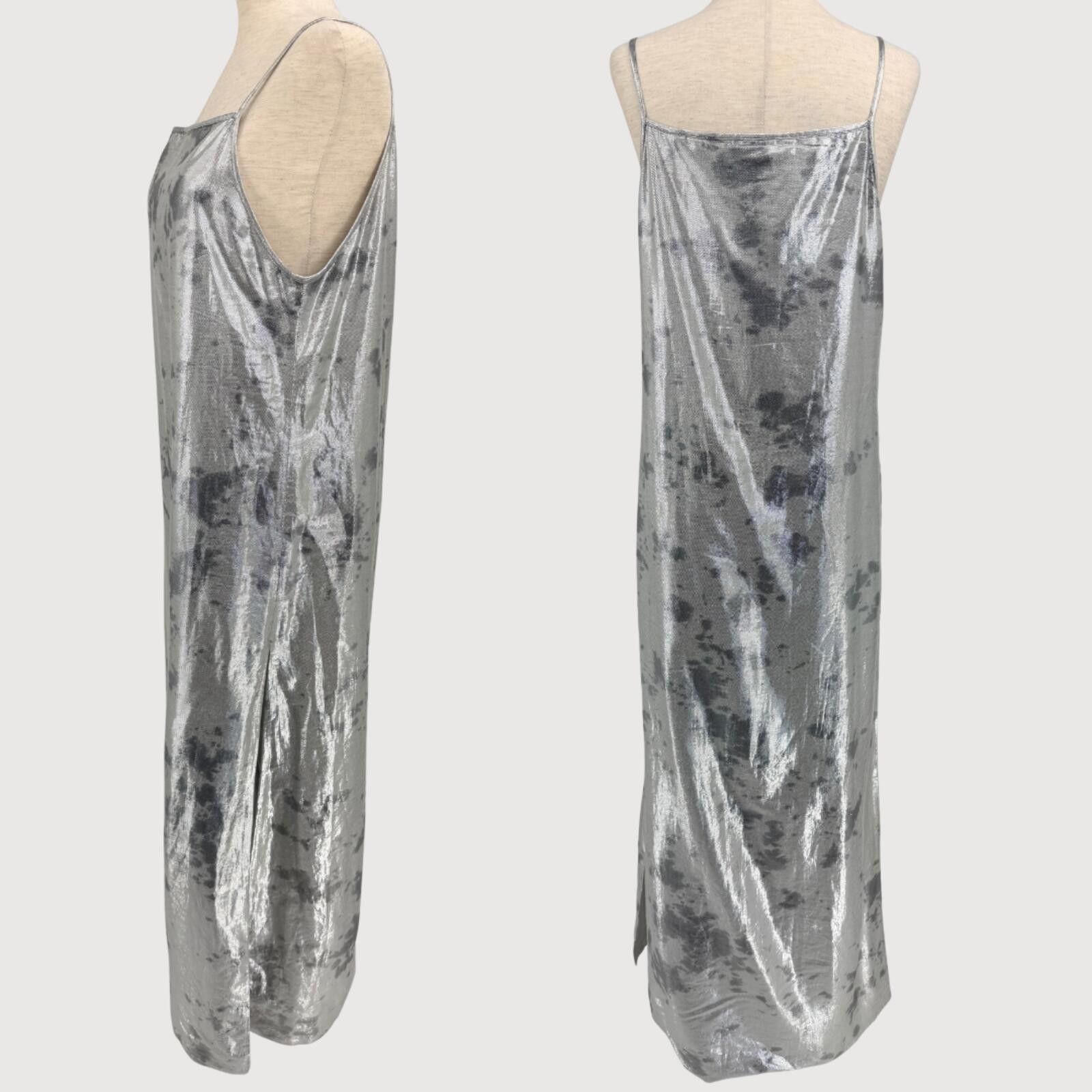 Other Norblack Norwhite Metallic Slip Dress Silver M Size M / US 6-8 / IT 42-44 - 3 Thumbnail