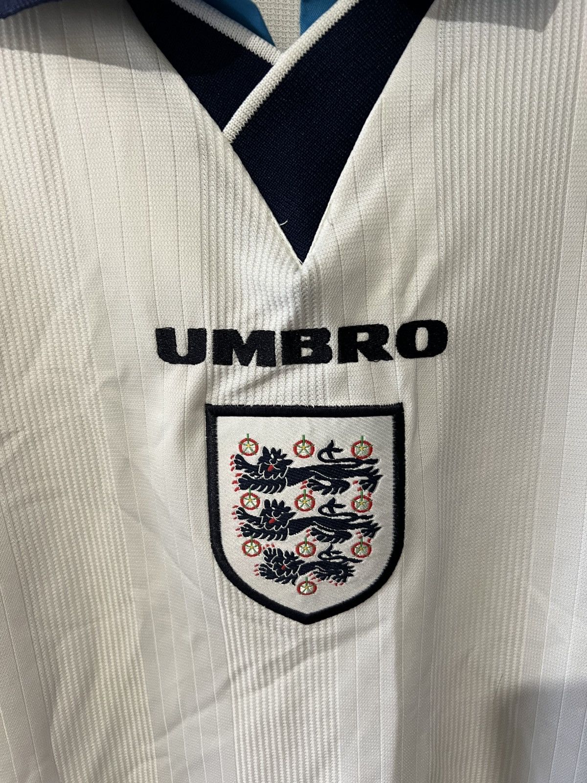 Umbro × Vintage 1996/1997 UMBRO ENGLAND NATIONAL TEAM HOME FOOTBALL SHIRT Size US L / EU 52-54 / 3 - 3 Thumbnail