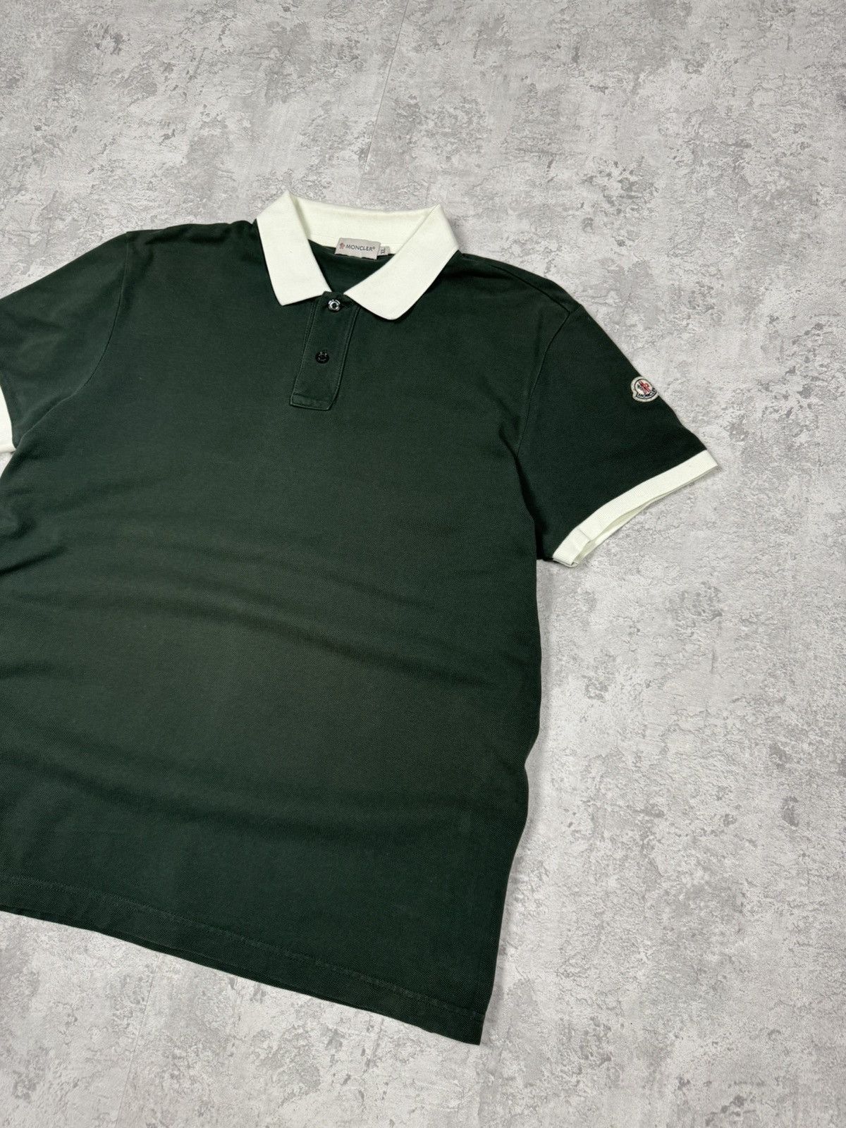 Moncler Moncler Polo T-shirt Green Size XL Size US XL / EU 56 / 4 - 3 Thumbnail