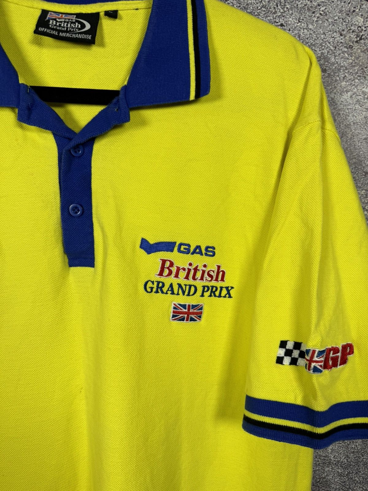 Vintage Vintage GAS British Grand Prix Donington Motorcycle Racing Size US L / EU 52-54 / 3 - 7 Thumbnail