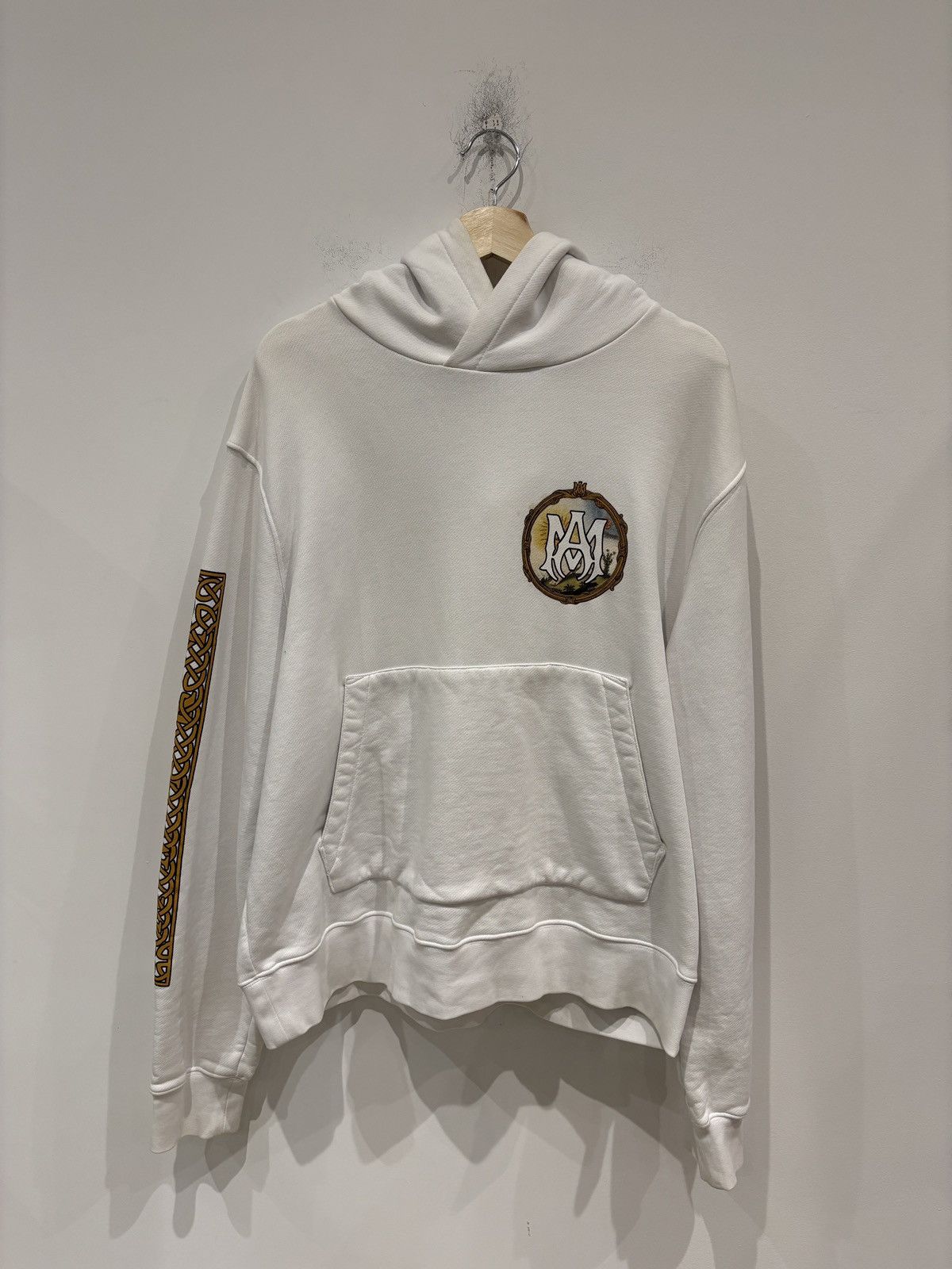 Amiri Amiri Alchemy Frame Hoodie White Size: XL Size US XL / EU 56 / 4 - 1 Thumbnail