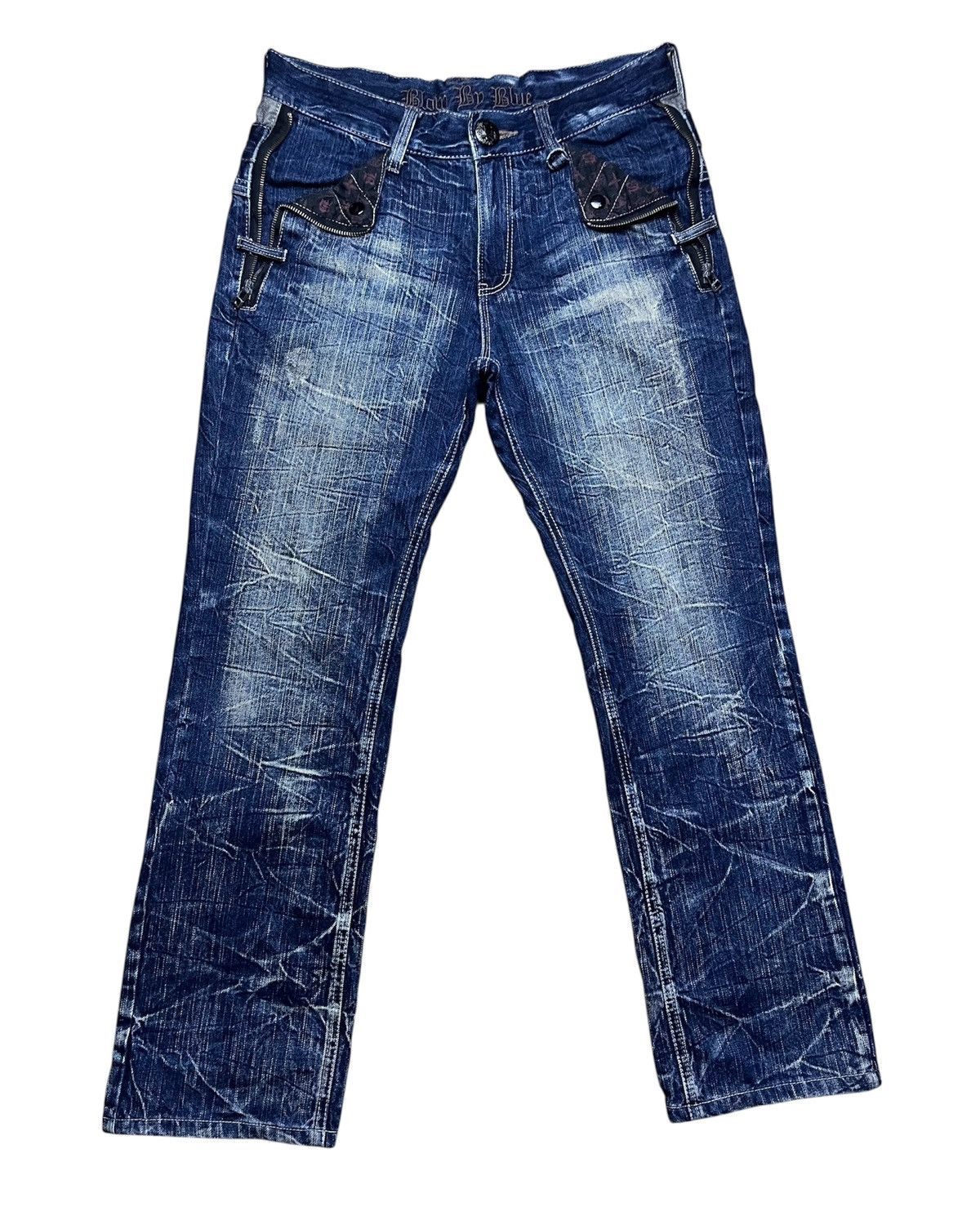 Le Grande Bleu (L.G.B.) Blow by blue jeans double waist Size US 32 / EU 48 - 2 Thumbnail