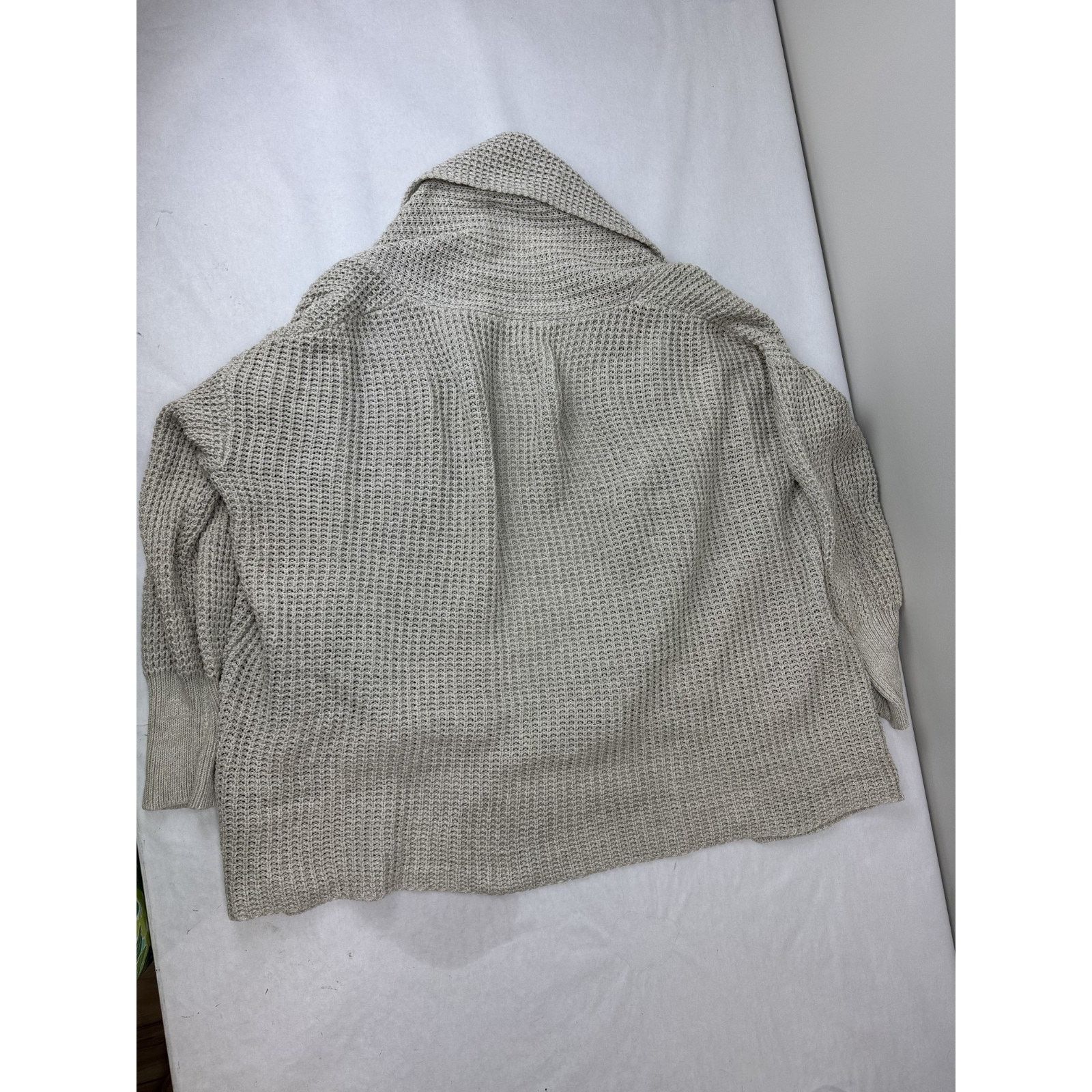 Other Oversized Cardigan Sweater Beige Waffle-Knit Shell Medium Size M / US 6-8 / IT 42-44 - 10 Thumbnail