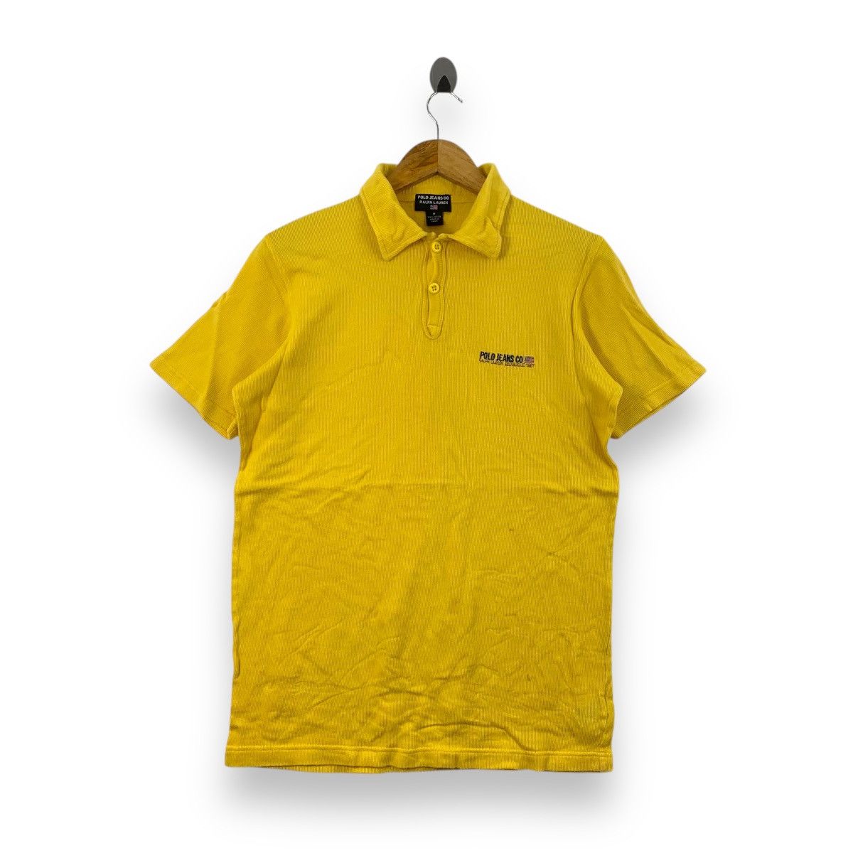 Polo Ralph Lauren Vintage POLO RALPH LAUREN Jeans Collection Yellow Tee Size US M / EU 48-50 / 2 - 1 Thumbnail