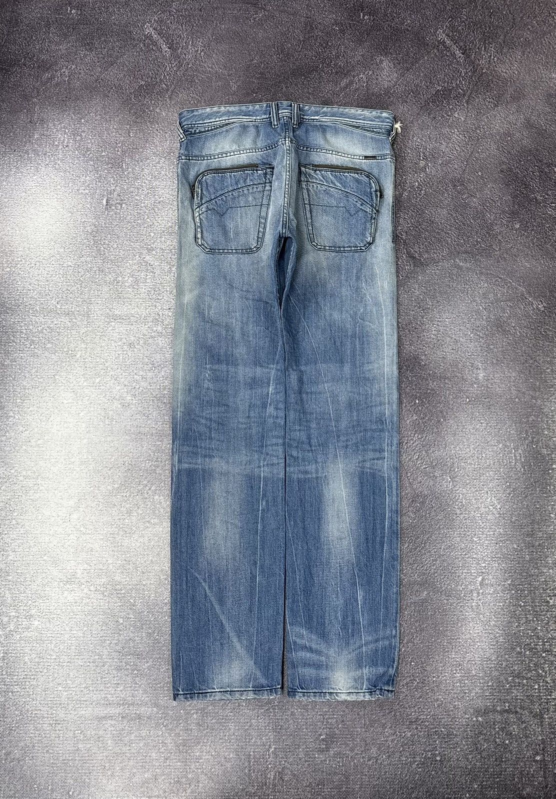 Diesel Diesel Poiak Regular Slim Tapered NWT Men’s Blue Denim Jeans Size US 31 - 2 Thumbnail