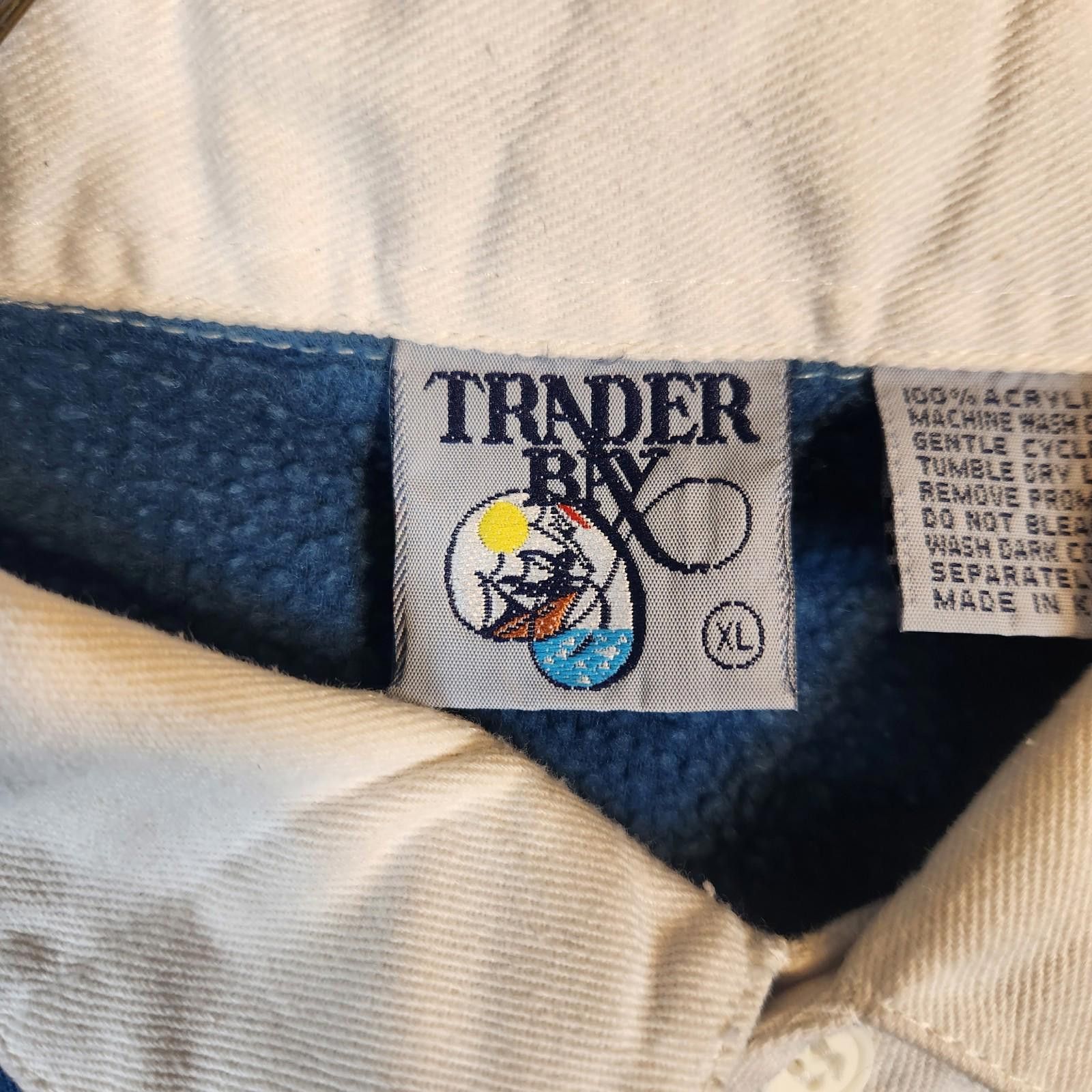 Trader Bay Vintage Trader Bay Collared Sweatshirt Blue Size XL Size US XL / EU 56 / 4 - 4 Thumbnail