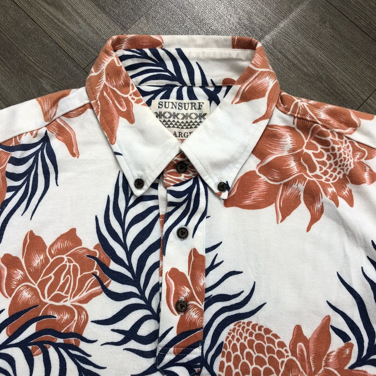Sun Surf × Toyo Enterprises Vintage Sun Surf Hawaiian Flowers Polo Shirt Size US L / EU 52-54 / 3 - 6 Thumbnail