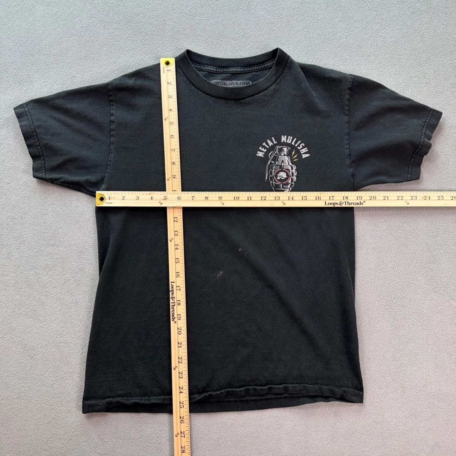 Metal Mulisha Vintage Metal Mulisha Mens T Shirt Grenade Graphic Black Size US M / EU 48-50 / 2 - 3 Thumbnail