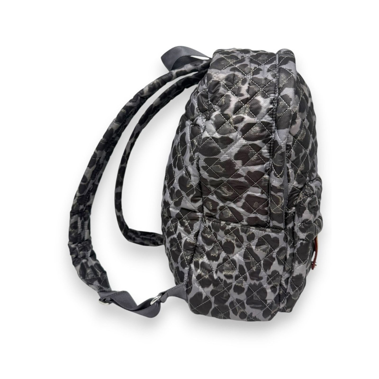 MZ Wallace MZ Wallace City Backpack Gray Leopard Zippered Quilt Mini Size ONE SIZE - 4 Thumbnail
