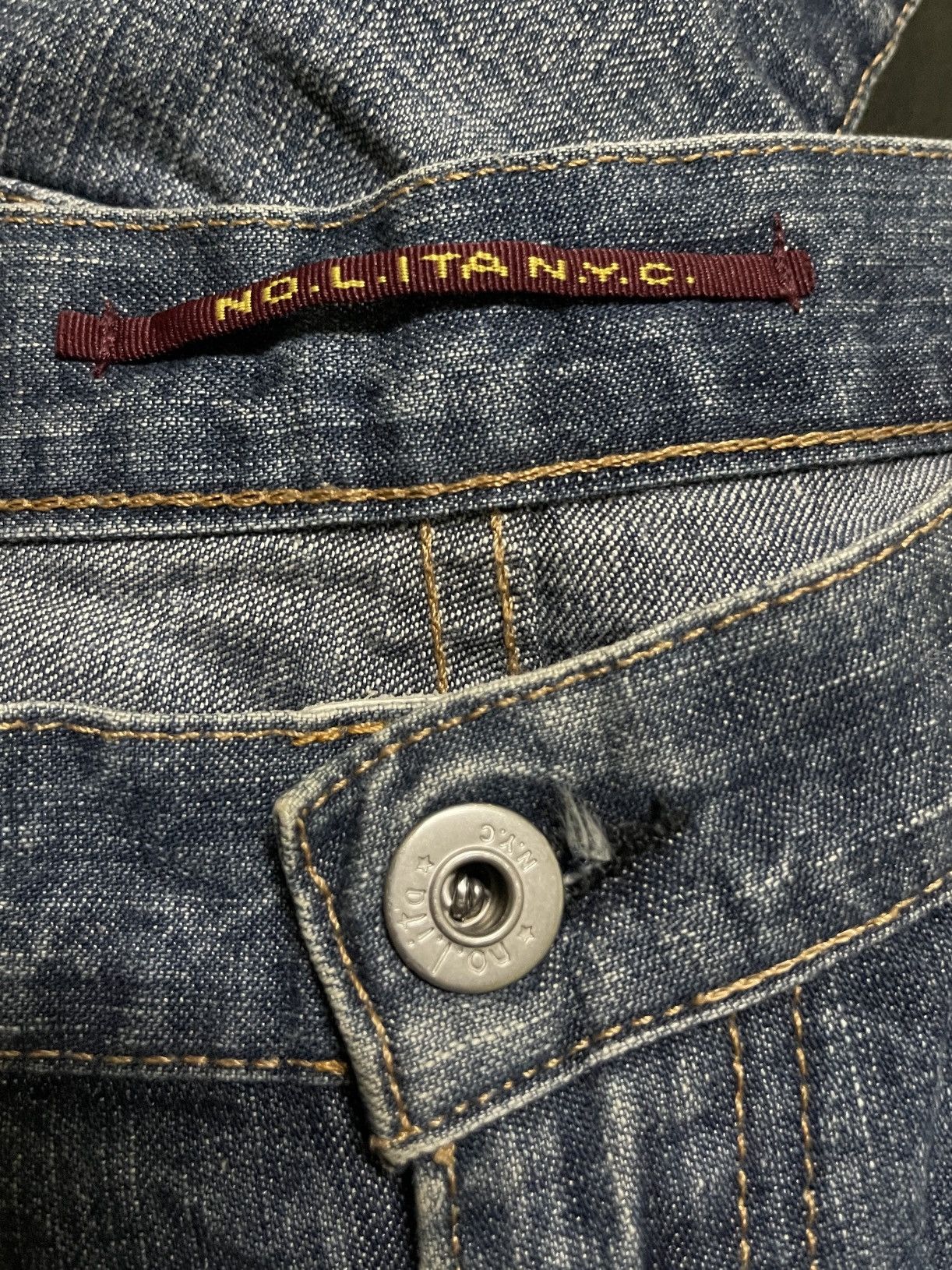 Vintage North Little Italy Hybrid Jeans Size 28" / US 6 / IT 42 - 17 Thumbnail