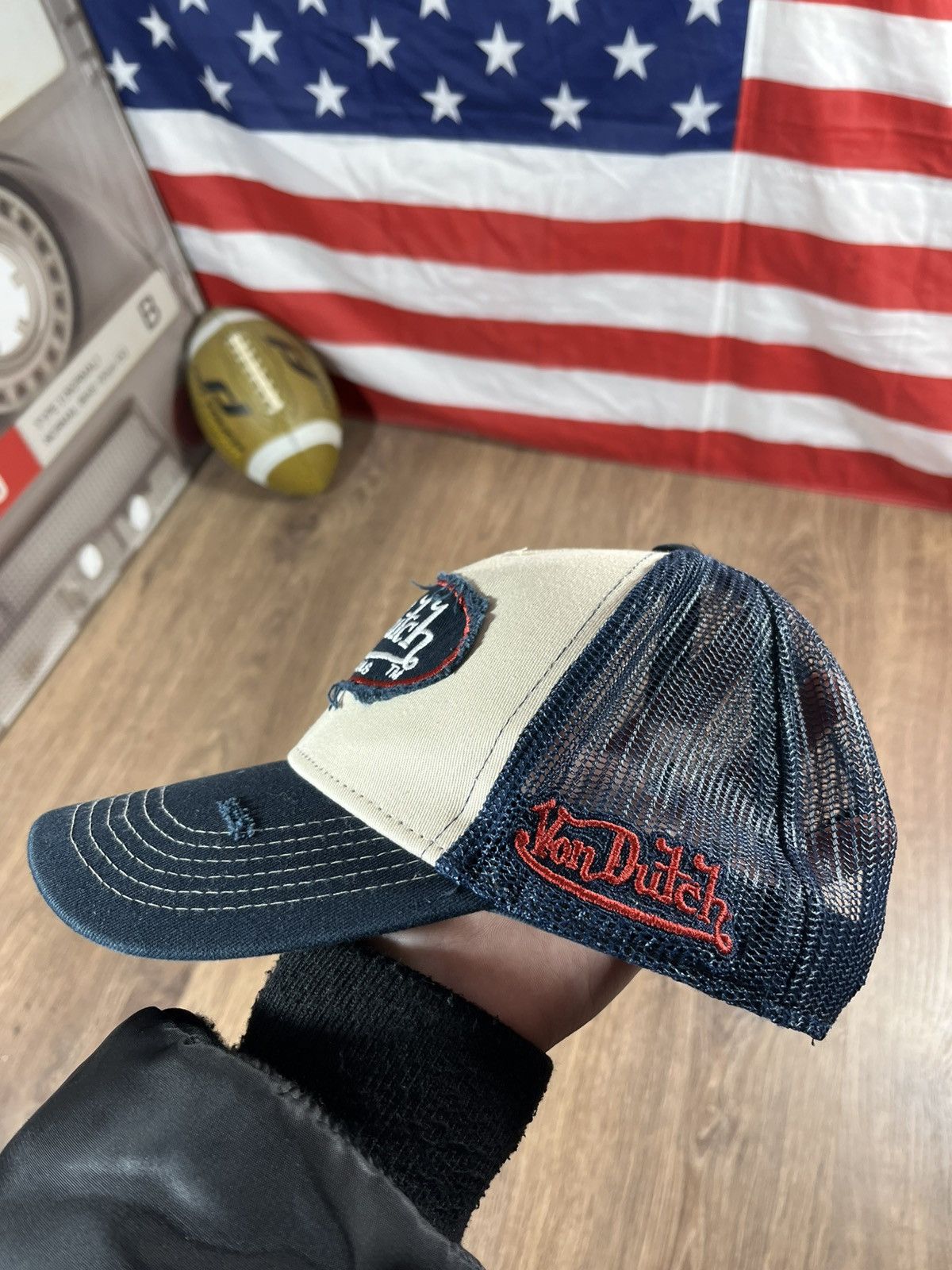 Von Dutch Vintage Von Dutch Distressed Cap Hat Size ONE SIZE - 9 Thumbnail