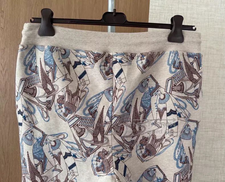 Hermes Hermes Women's Spring and Autumn Drawstring Casual Pants Size US 26 / EU 42 - 6 Thumbnail