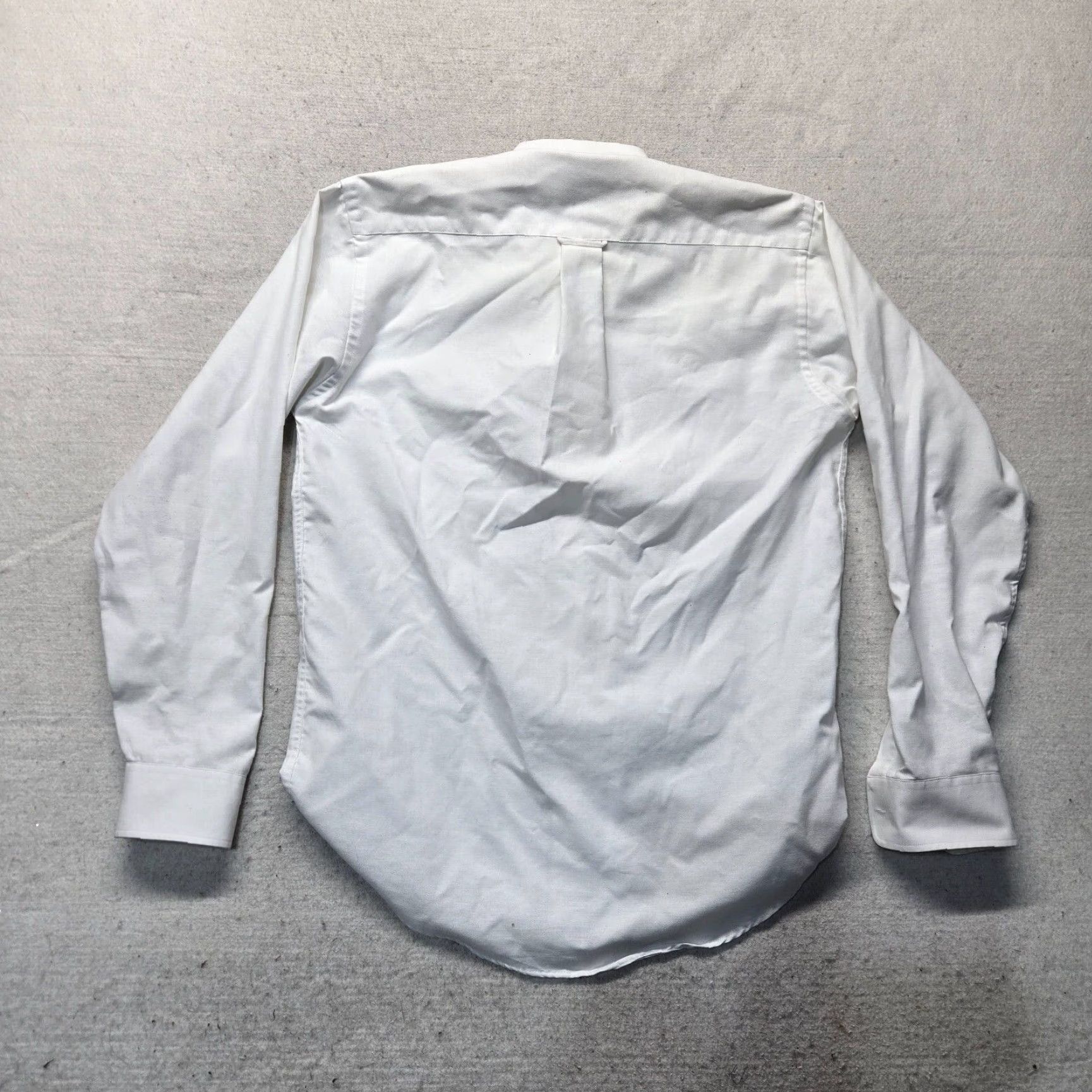 Vintage Andhurst Shirt Long Sleeve Button-Up Adult 15.5 White Cotton Regular Mens Size 40R - 8 Thumbnail