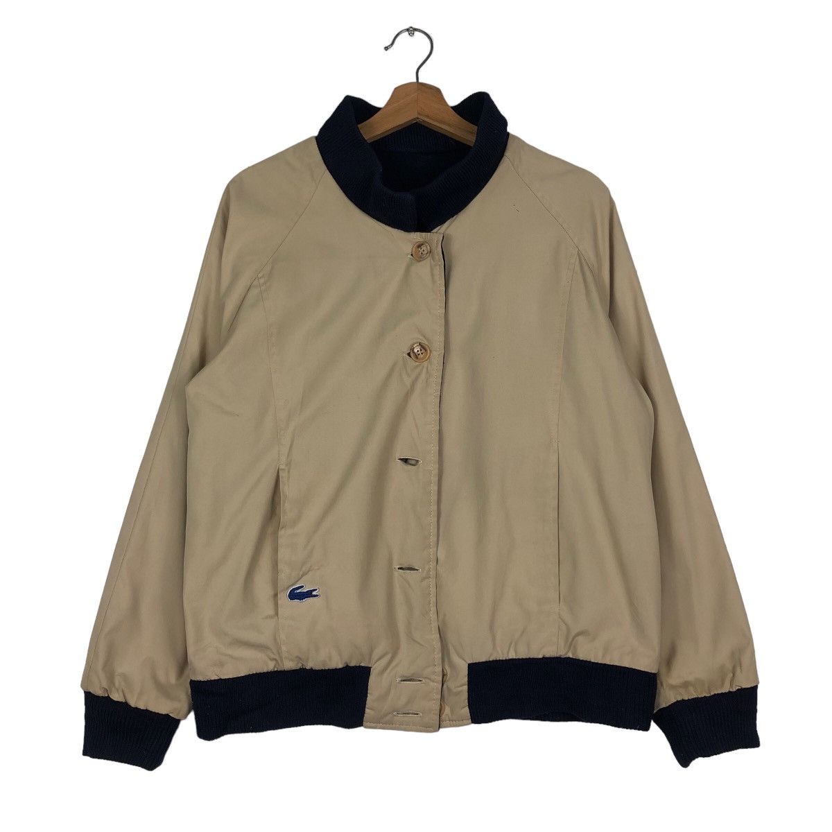 Vintage Bomber Jacket Reversible Lacoste Japan Issey Miyake