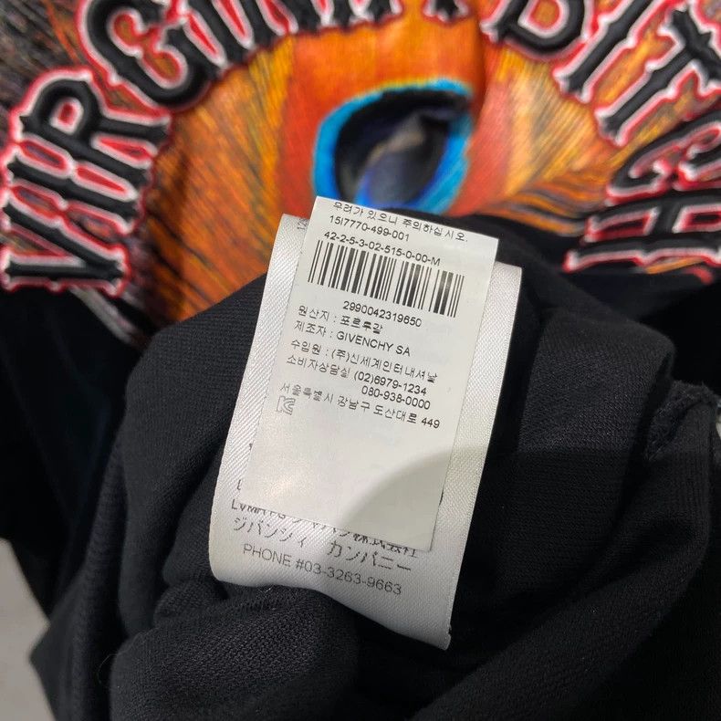 Givenchy Givenchy Black Velvet Feather Printed Sweatshirt Size US M / EU 48-50 / 2 - 6 Thumbnail