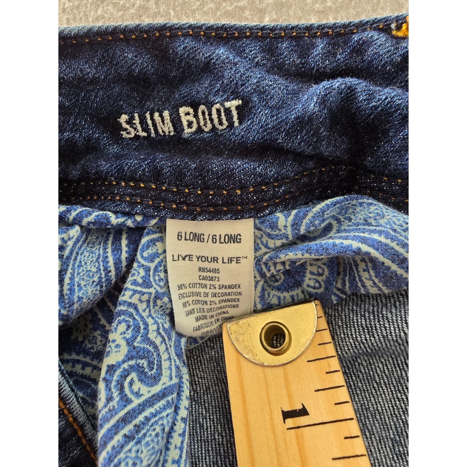 American Eagle Outfitters American Eagle Jeans Womens Size 6 Long Stretch Slim Boot Size 28" / US 6 / IT 42 - 10 Thumbnail