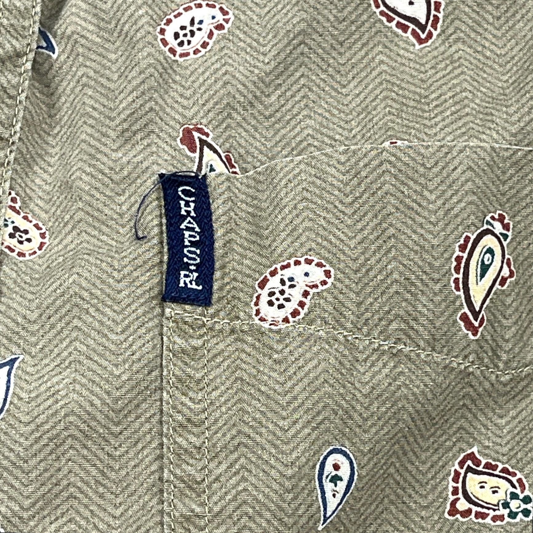 Chaps Vintage Chaps Ralph Lauren Men's Short Sleeve Button-Up Shirt Brown 90s Western Casual Size US M / EU 48-50 / 2 - 3 Thumbnail