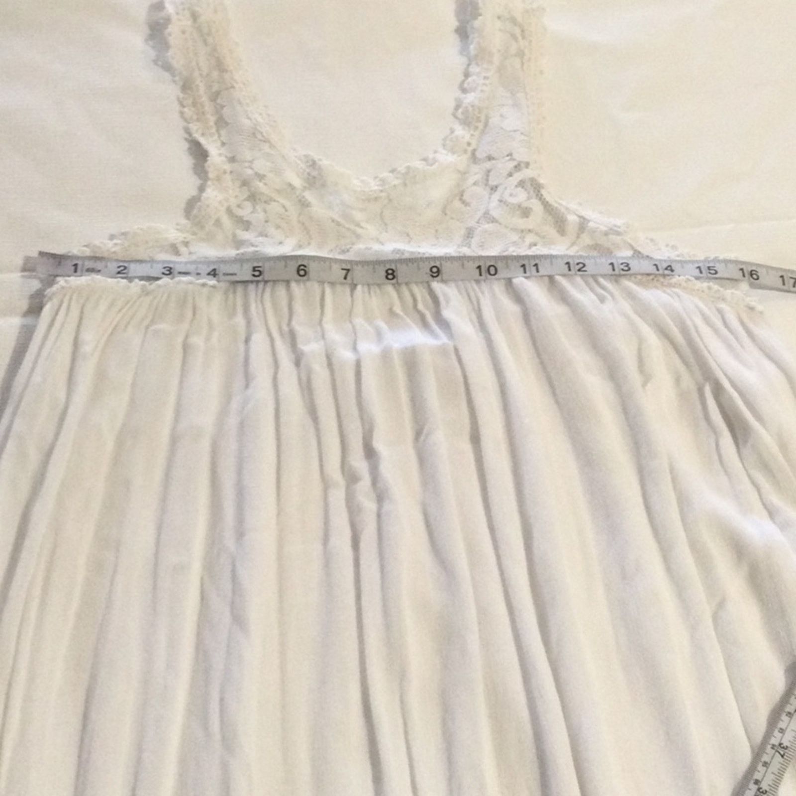 Other Flying Tomato White Lined Lace Maxi Sun Dress Size Small Size S / US 4 / IT 40 - 10 Thumbnail