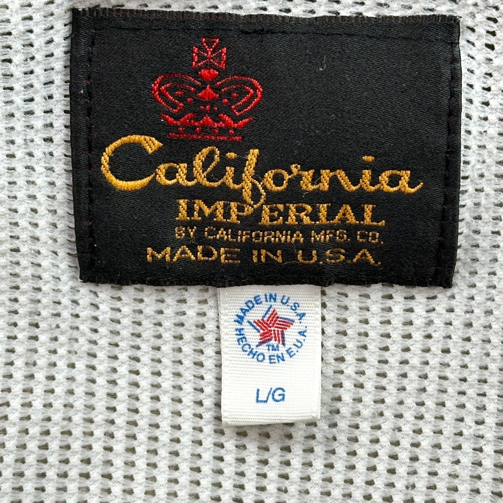 Imperial VINTAGE California Imperial Jacket Mens Large Beige Lined Windbreaker USA Made Size US L / EU 52-54 / 3 - 5 Thumbnail