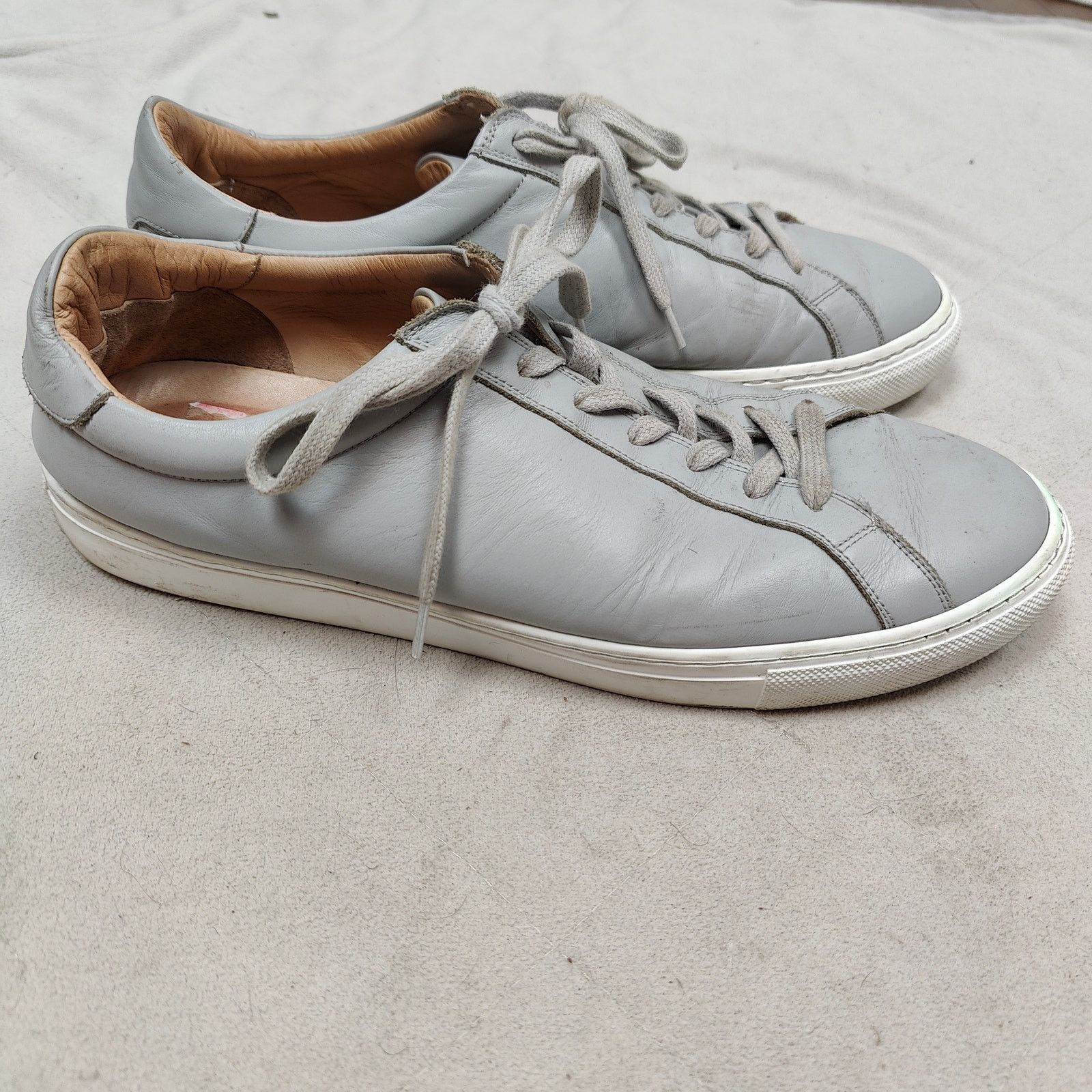 Suitsupply SuitSupply Sneakers Mens 45 US 11 Light Gray Calf Leather Size US 11 / EU 44 - 1 Thumbnail