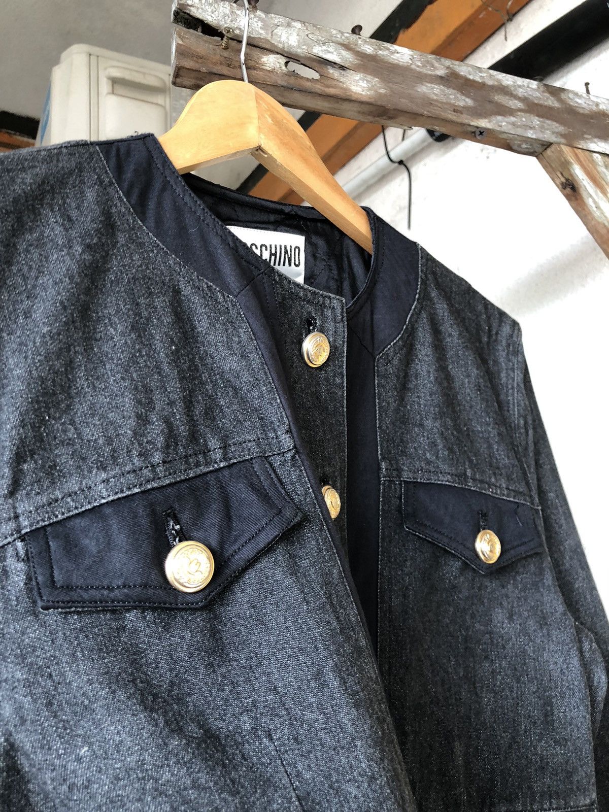 Moschino Vintage Moschino Milano Denim Jacket Size M / US 6-8 / IT 42-44 - 6 Thumbnail