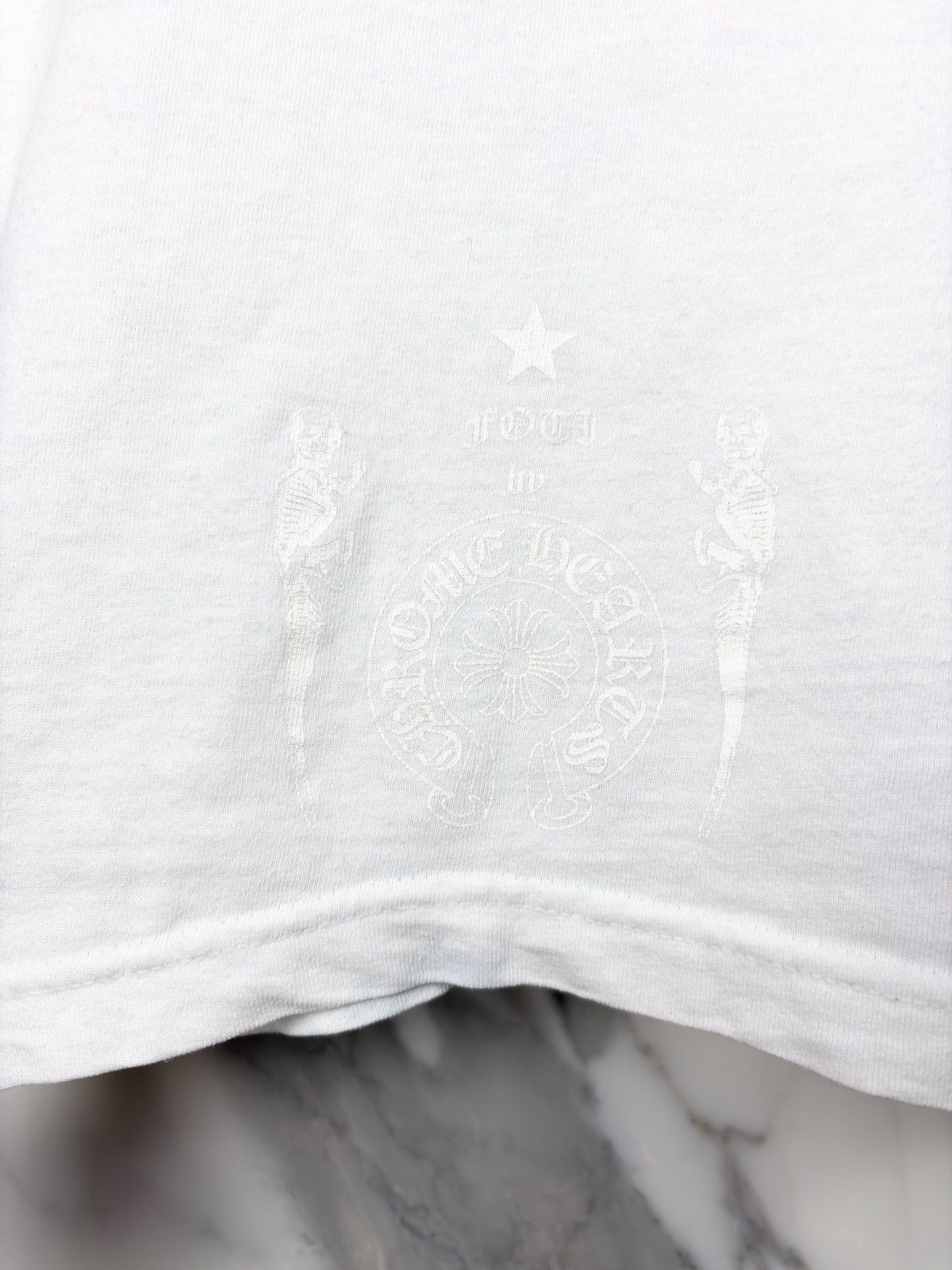 Chrome Hearts Chrome Hearts Vintage Red Foti Skull Logo Pocket Tshirt Size US M / EU 48-50 / 2 - 5 Thumbnail